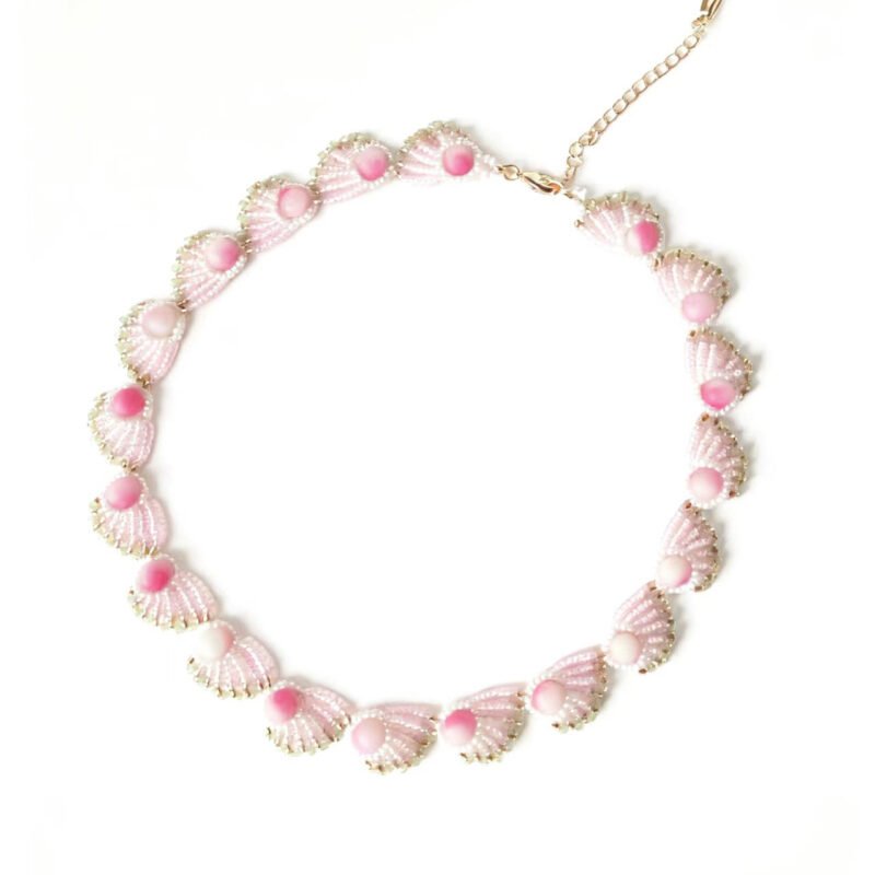 Peacock Feather Handmade Beaded Necklace  #A001