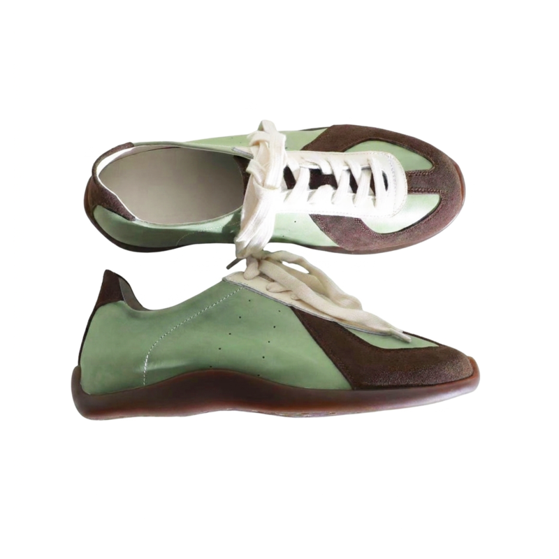 Soft sneakers with gum sole  #S017
